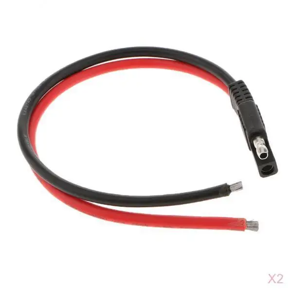 Solar Battery Connector Harness SAE Extension Cable Copper Injection Molded Power Charger 12V for RC Charger 1200W Applications