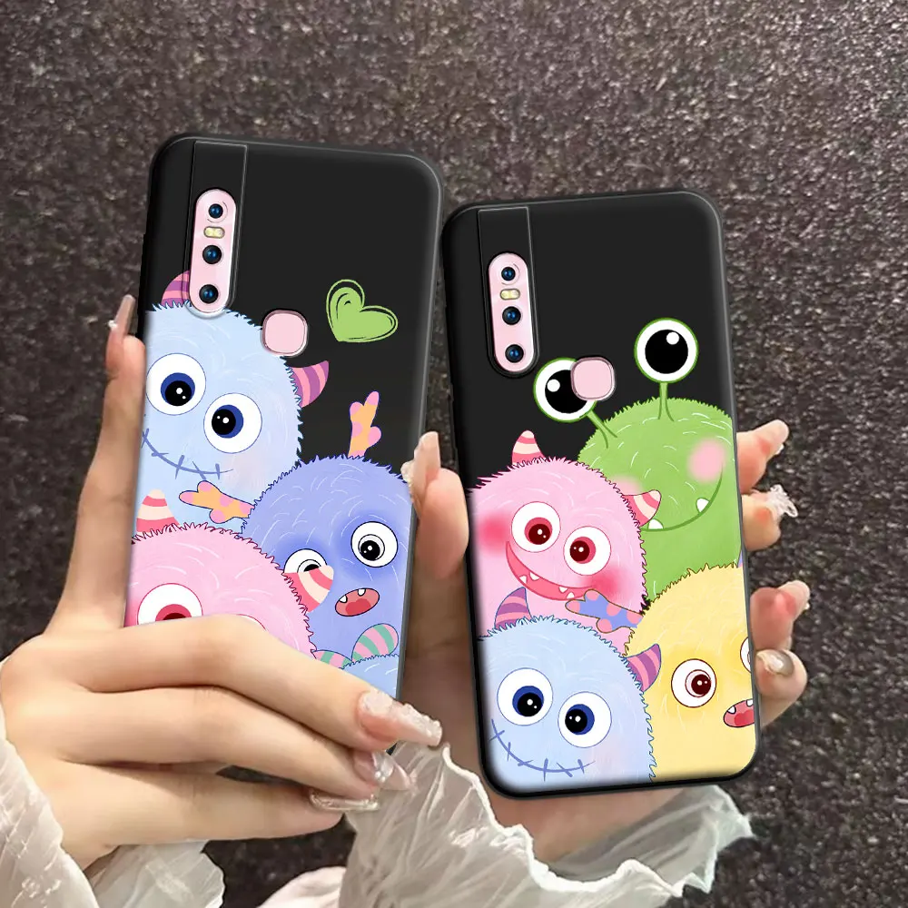 For Vivo V15 1819 / V15 Pro 1818 Case Cartoon Soft Silicone TPU Ice Cream Pattern Phone Case For V15 Pro 1818 Back Cover Conque