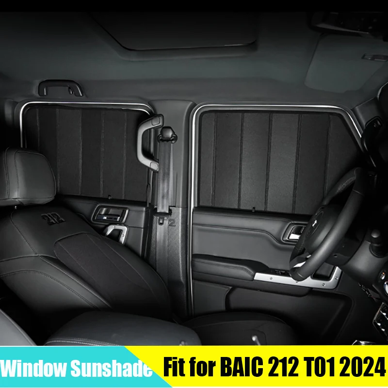 Car Window Sunshade Suitable for BAIC 212 T01 2024 2025 2026 Modified Car Folding Window Sunshade Block Sunshade Car Accessories