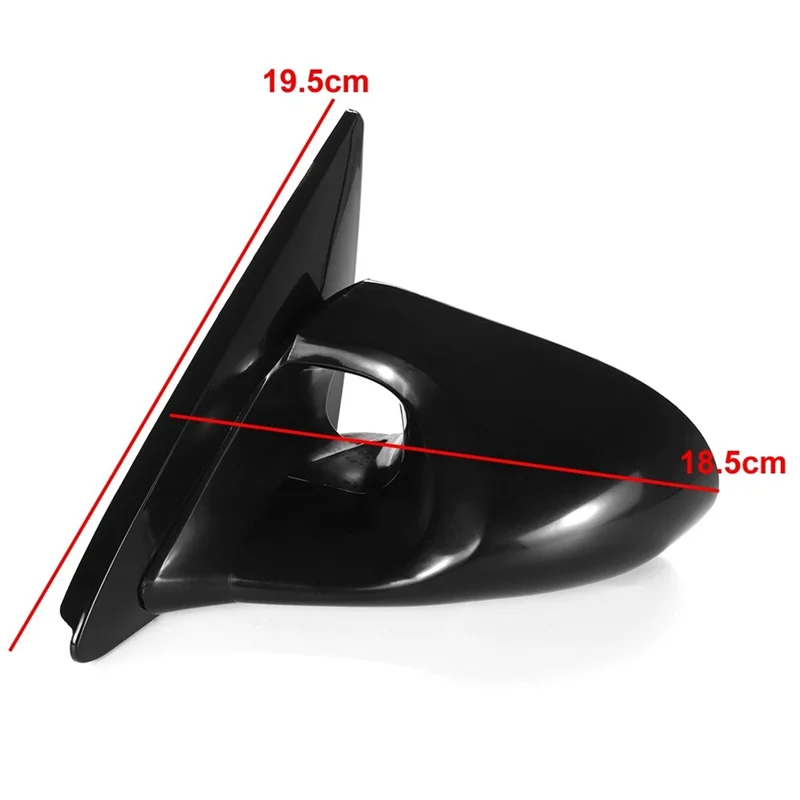 

Durable Manual Adjustable Spoon Style 2X Car Side Door Mirror B