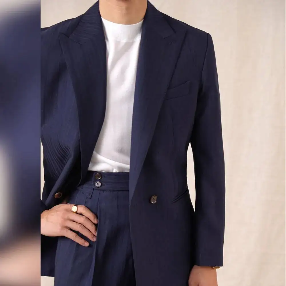 

Business Casual Commuter Suit Smoking Uomo Mens Suits Designers Tuxedo Suit Double-Breasted Suit Set For Men Traje Novio 2026