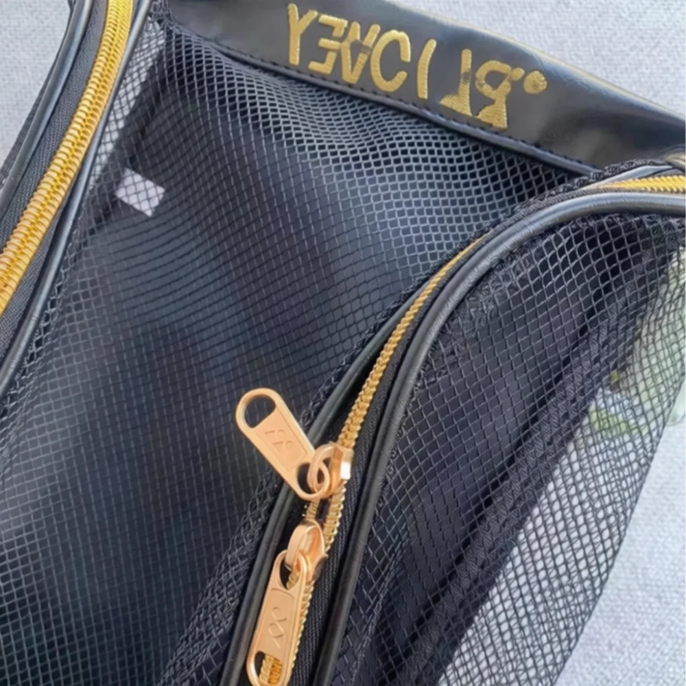 Waterproof Sports Accessory Bag Durable PU Leather Case For Gym Athletics Badminton Training Footwear Storage Sack