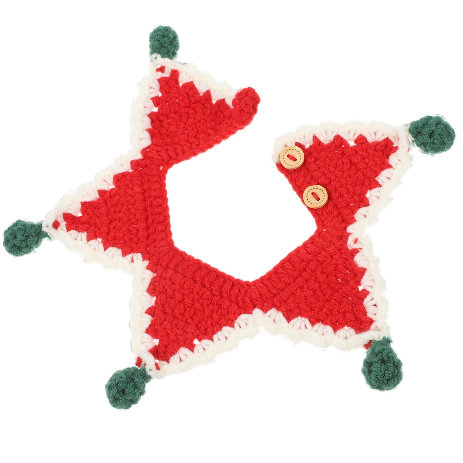

Pet Scarf Tag Accessories Tags Kitten Triangle Neck Christmas Neckerchief Bell for
