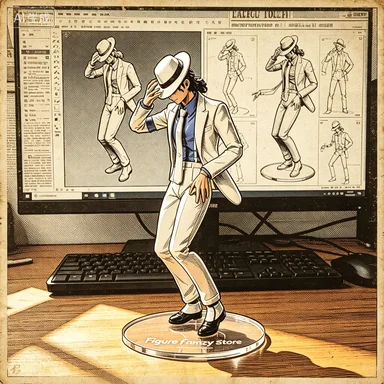 

Special Offer14cm Hot Michael Jackson White Clothes Moon Walk Action Figures Mol Desktop Decoration Toys Surprise Christmas Gift