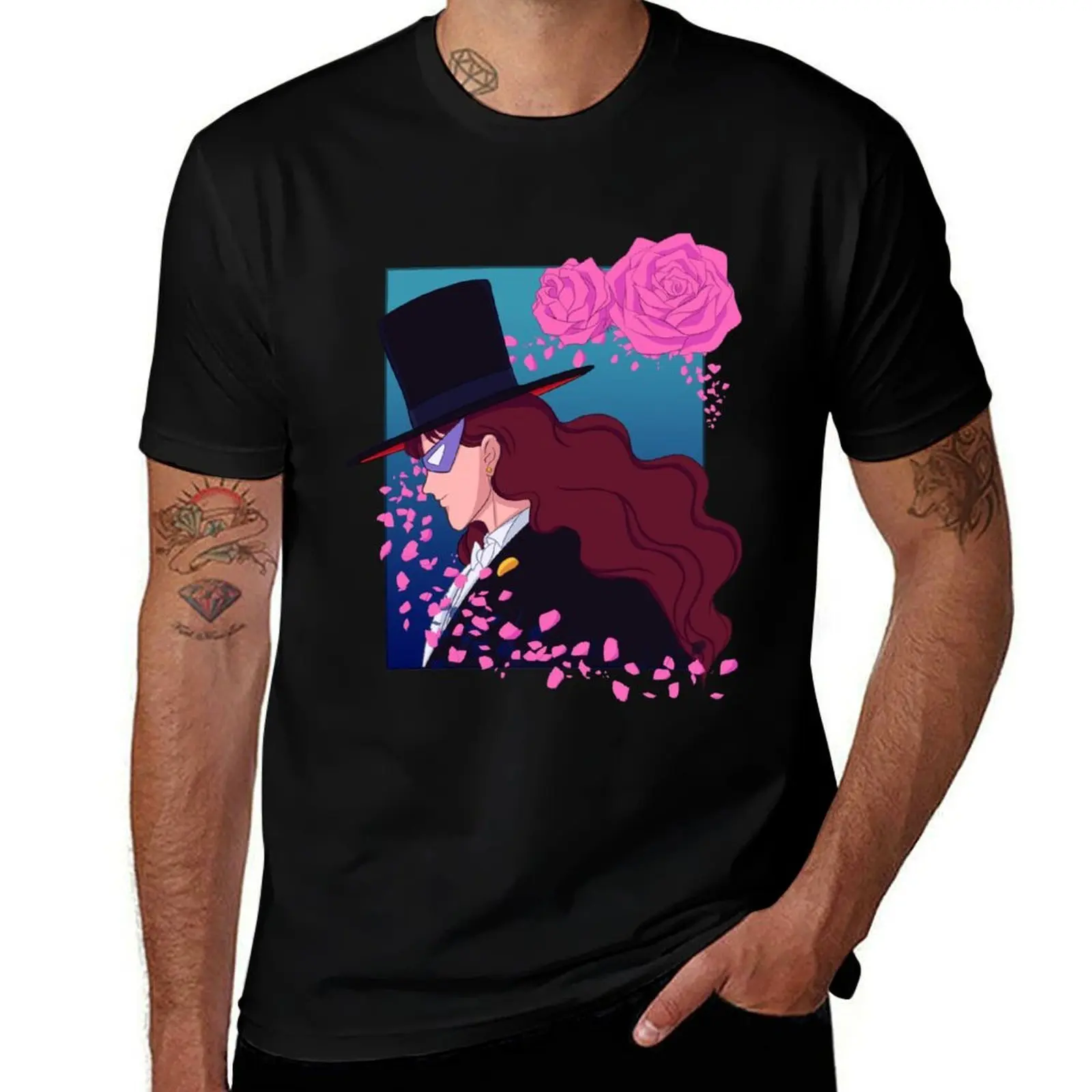 

Tuxedo Mask T-Shirt Big and Tall Short Sleeve Tee