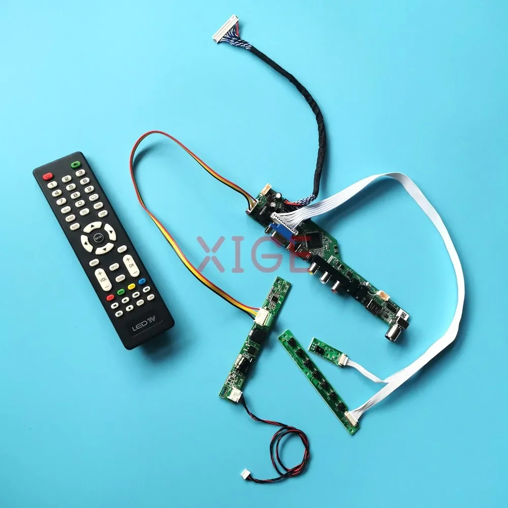 

For M185BGE M185XTN01 LM185TT1A Controller Board 1366*768 Kit DIY TV Analog Signal USB+AV+HDMI+VGA 30-Pin LVDS LCD Display 18.5"