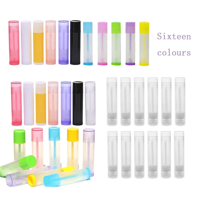 10Pcs Lip Balm Rohr 5ml Leere Lip Gloss Balsam Behälter Nachfüllbare Kunststoff Lippenstift Rohre DIY Kosmetische Lip Gloss balsam Rohr Halter