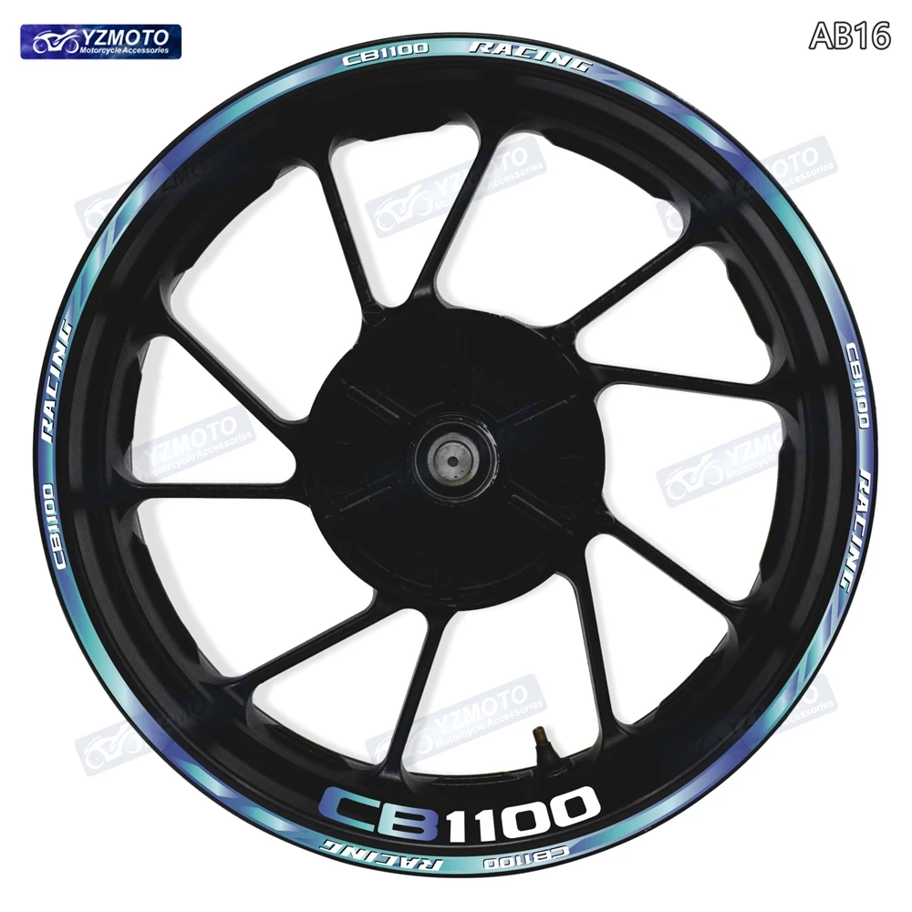 

For CB1100 Motocycle Accessories Wheel Hub Sticker Front And Rear 17-inch Decal Reflective Waterproof Rim Decoration Stickers