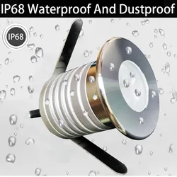 3W LED Underwater Lights IP68 Waterproof Lamp DC12V Underwater Spot Light for Swimming Pool Fountains Pond Water Garden Aquarium