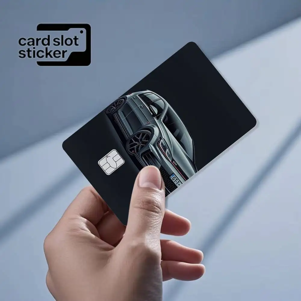 C-Car Golf GTI  Credit Card HD Stickers Game Card Decal Small Chip Waterproof Sticker Gift