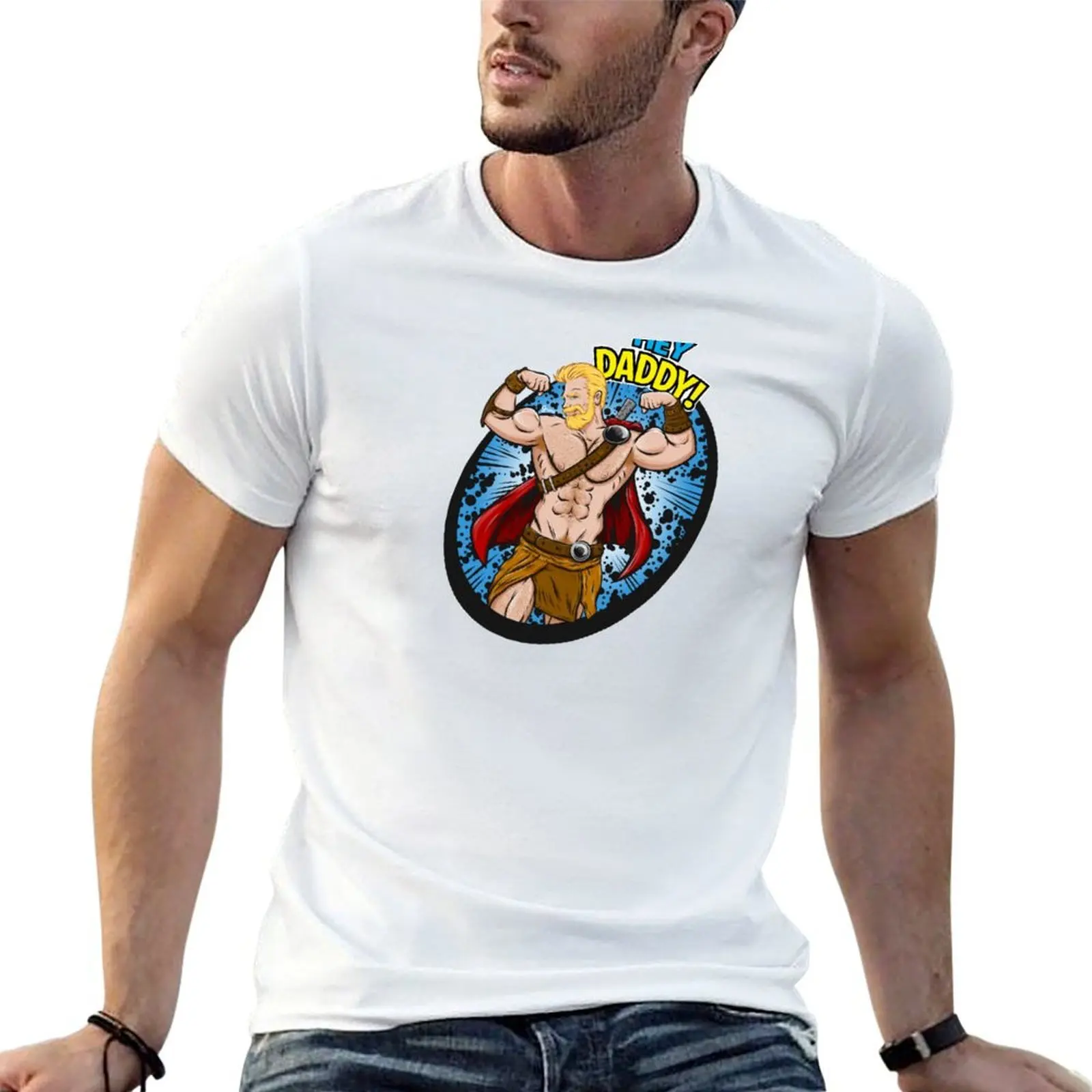Hey Thunder Daddy T-Shirt Blouse customs clothes for men