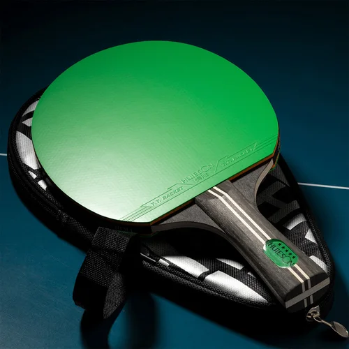 HUIESON Juego de raqueta de tenis de mesa colorida de 5 estrellas con bolsa de transporte, paleta de murciélago de Ping Pong lista para jugar para principiantes, juego informal