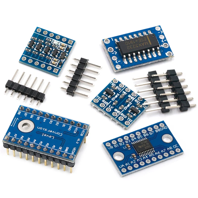 MAX3232 Nível para TTL Nível Converter Board, Mini RS232 MCU, Porta Serial, Módulo é 2 4 8