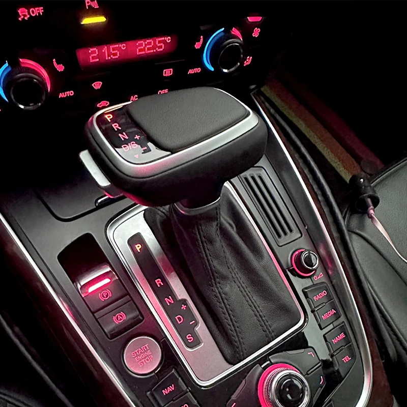 

For audi Q7 A6 C6 A7 A4 A5 B8 C7 Q5 S5 S7 gear shift knob with LED lights handle gearbox dust cover car automatic transmission