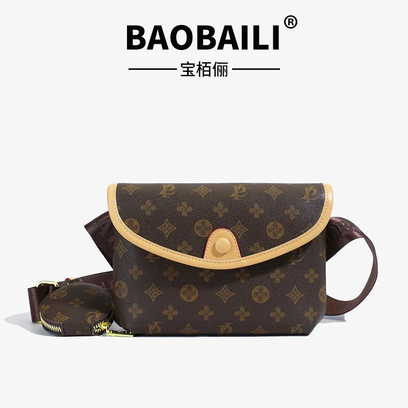 

Luxury Designer Women's Handbag Top-Grain Leather, Elegant Crossbody Bag With Magnetic Snap & Anti-Theft Protection
