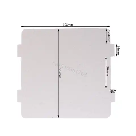 5Pcs Mica Plates Sheets Microwave Oven Repairing Part 108x99mm Kitchen For Midea 517C