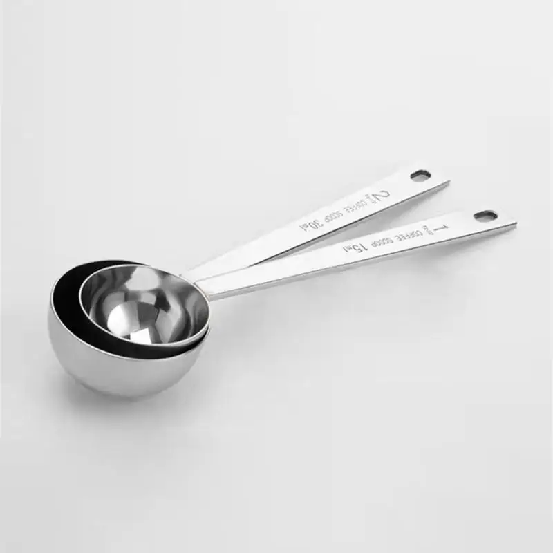 Stainless Steel Coffee Scoop Long Handle Tablespoon Measuring Tools Kitchen Sugar Scoop Milk Powder Spice Spoon Man Woman Gift