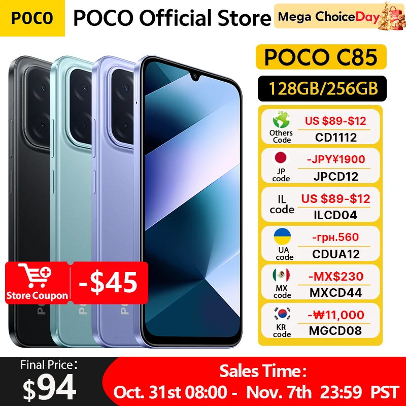 yZ[zPOCO C85 O[o X}[gtH NFC 128GB/256GB MediaTek Helio G81-Ultra 6.9C` hbghbvfBXvC 50MPCJ 6000mAh