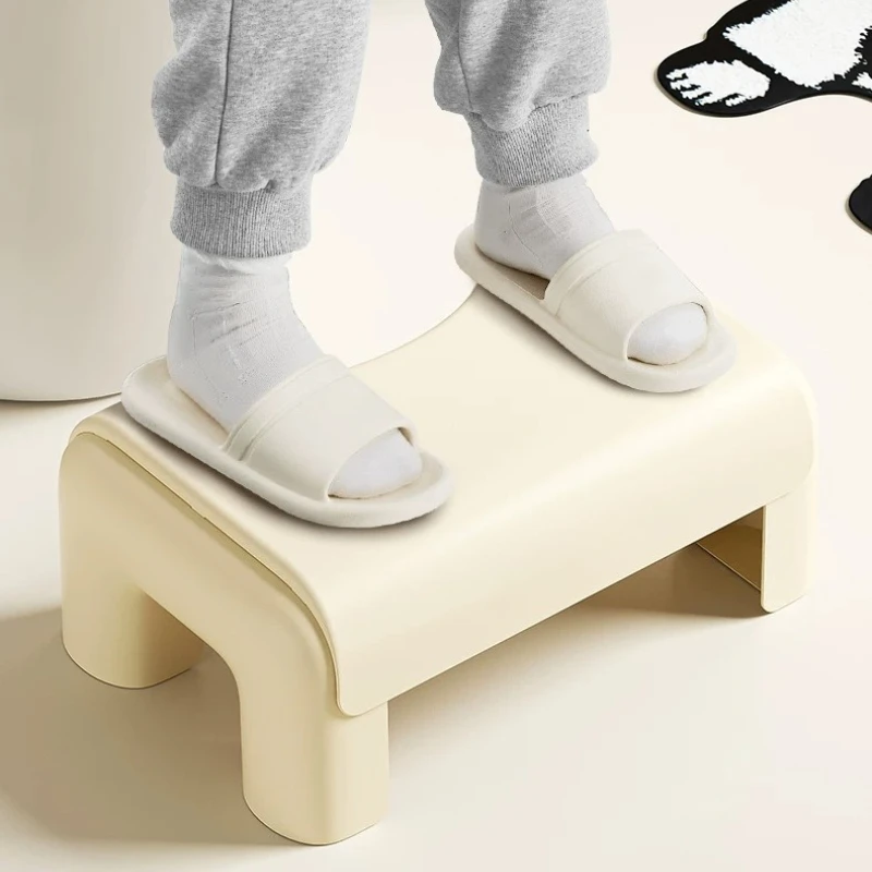 Plastic Toilet Foot Stool U‑Shape Non‑slip Potty Step Bathroom Anti‑Constipation Home Footrest Stool Bathroom Toilet Auxiliary