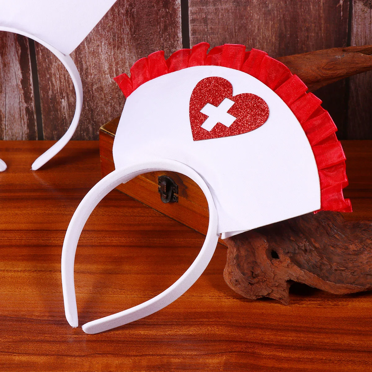 

Party Hair Hoop Halloween Nurse Dress up Head Buckle Headband Bands Headdress Button