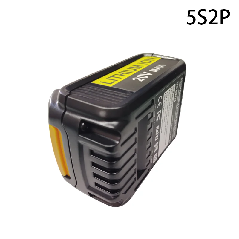 แบตเตอรี่ลิเธียมไอออนสำหรับ DCB200 6.0Ah 5.0Ah 4.0Ah 3.0Ah 20V ของแท้สำหรับ DCB205 DeWalt DCB201แบตเตอรี่เครื่องมือไฟฟ้า DCB203