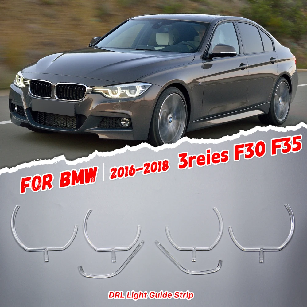 

Светодиодная направляющая Angel Eye DRL, акриловая трубчатая полоса для BMW 3 серии F30 F35 2016-2018 фар, дневные ходовые огни