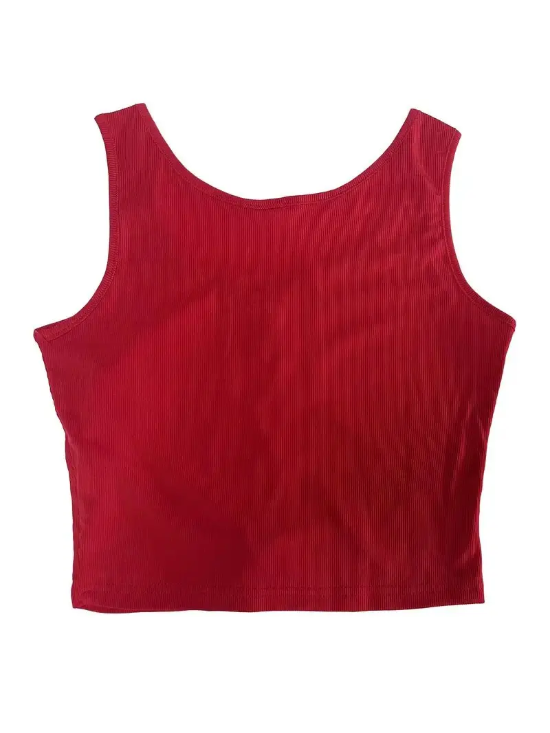 Sexy Sommer-Tanktop mit V-Ausschnitt und Kordelzug – langlebige, mikroelastische Strickweste, pflegeleicht und halbtransparent – Detail 10