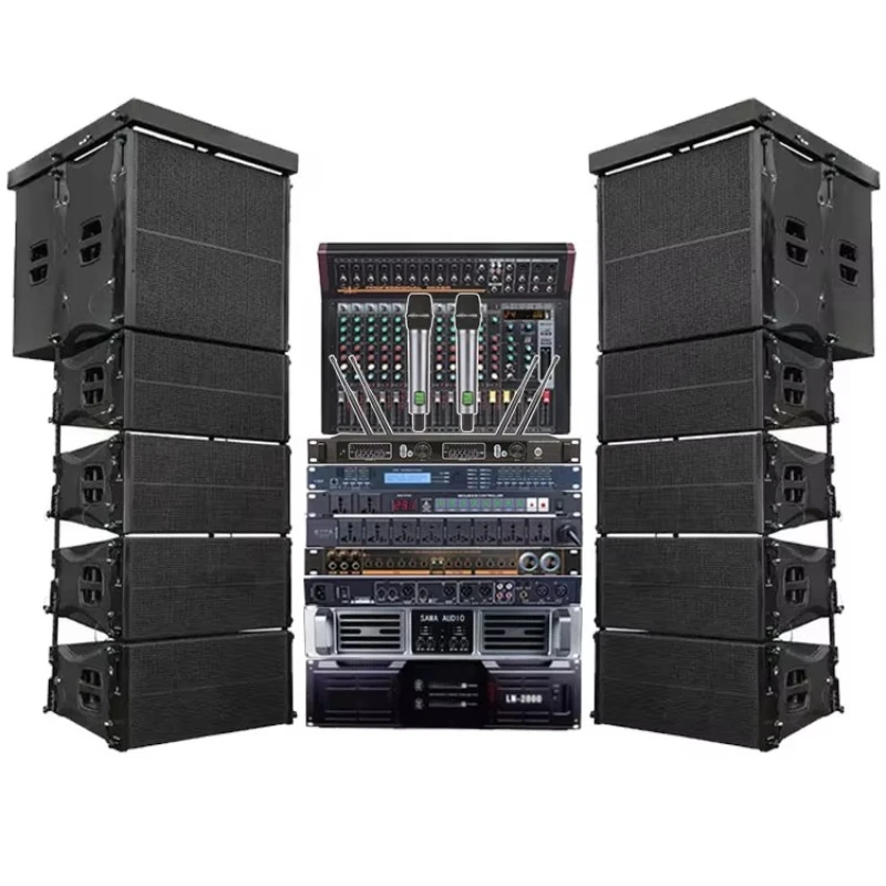 Q210 Power Supply Dual 10-inch Sound System Outdoor Professional DJ Equipment Audio Passive Line Array Speaker System