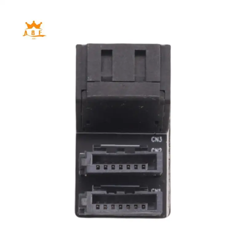 

A08E-1 шт. двойной SATA 7-контактный разъем «мама» на двойной 7-контактный разъем «папа» угловой адаптер материнской платы SATA адаптер для настольных компьютеров SSD HDD