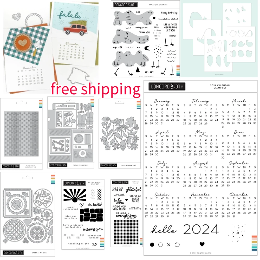 Concord &9th Tweet Life Clea Cutting Dies Stamps Stencil Scrapbook Diary Decoration Stencil DIY