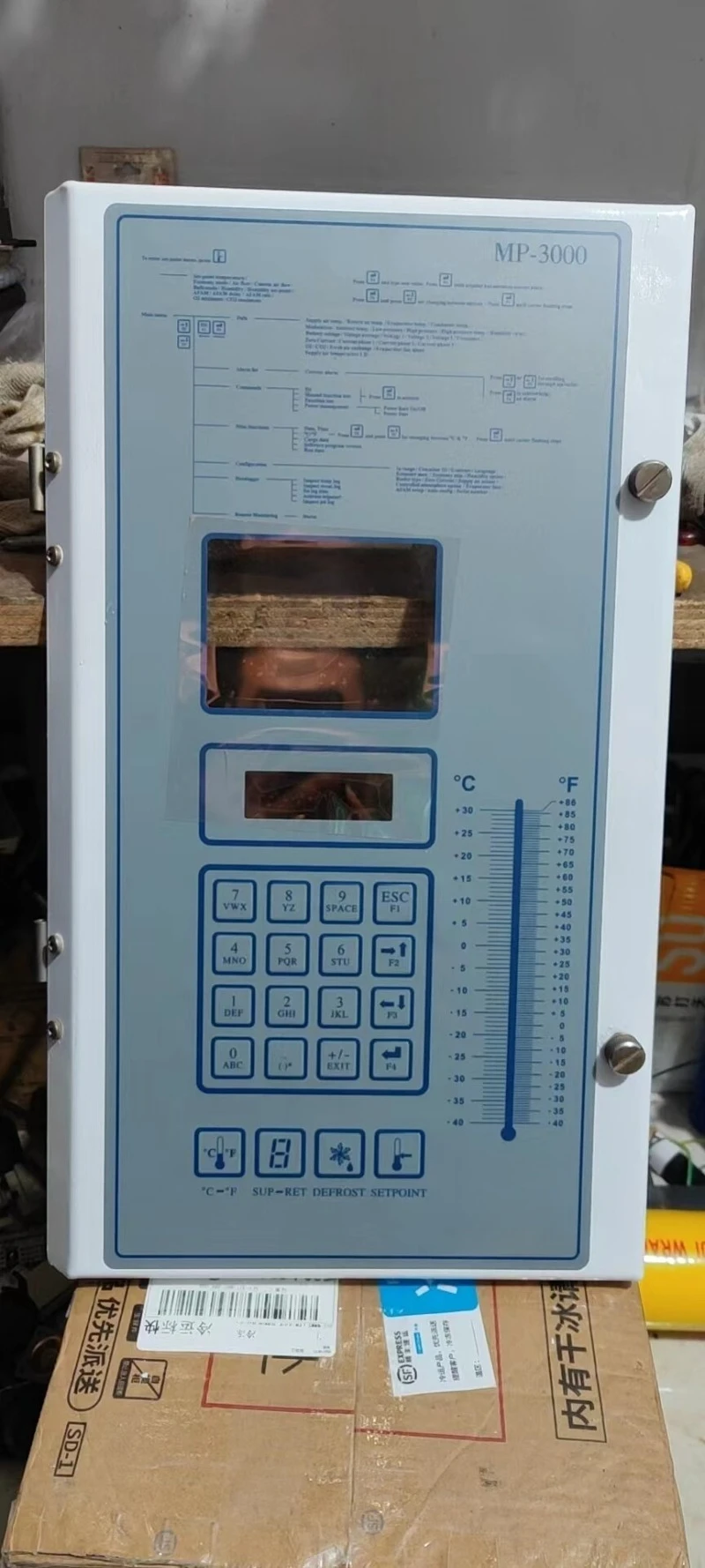 Aftermarket Keypad Overlay MP‑3000, Replacement for Thermo King Reefer Unit, Replace Part 42‑2871
