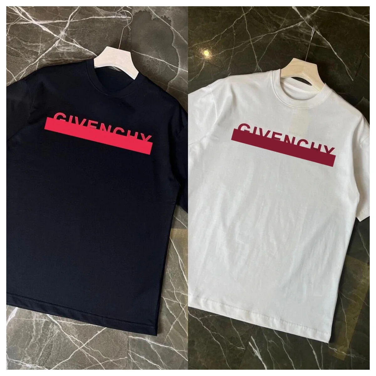 

2025 pure cotton short-sleeved men's and women's fashion pure cotton printed top T-shirt street casual round neck short sleeve