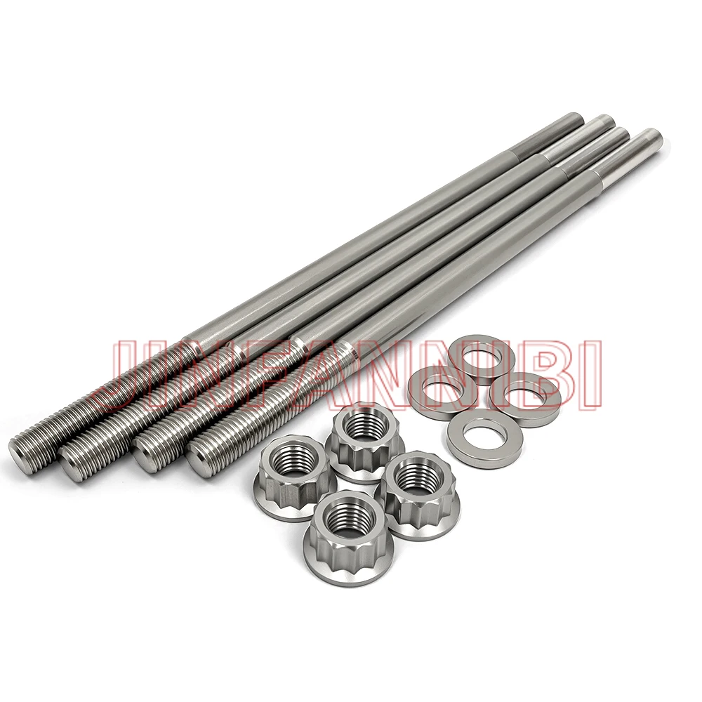 Titanium Cylinder Head Stud Nuts Studs Bolt Kit for Yamaha Raptor Warrior 350