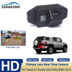 CCD HD Fisheye Rear View Camera For Toyota FJ Cruiser (GSJ15W) 2006~2018 2019 Car Backup Reverse Parking Monitor Night Vision