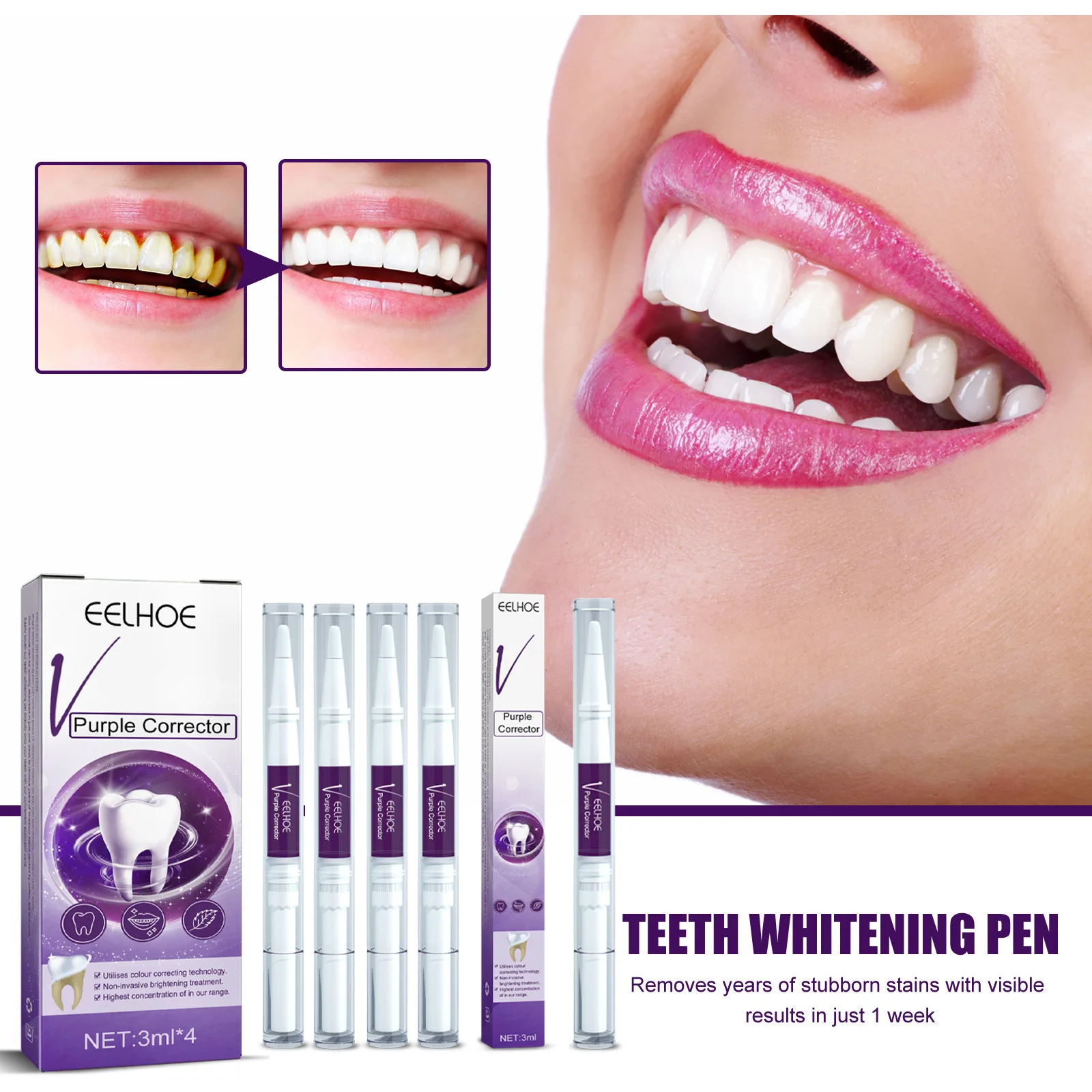 Whitening Toothpaste Teeth Whitening Tooth Remove Dental Plaque Fresh Breath Deep Cleaning Stains Bright Teeth