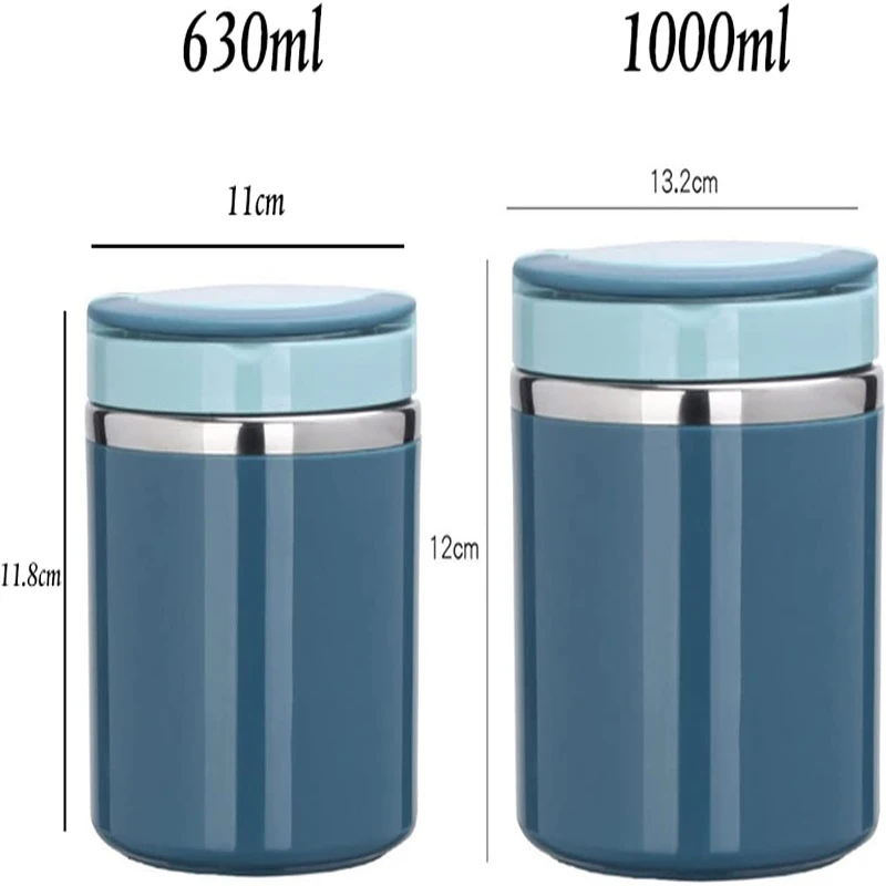 Soup Thermos Food Jar Insulated Lunch Container Bento Box for Cold Hot Food Food Flask Stainless Steel Lunch Box With Handle