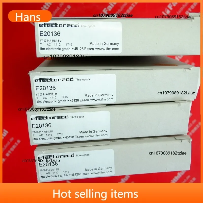 2026 Hot Item IFM E20136 New Diffuse Reflective Fiber Optic Sensor FT-00-P-A-M6/1,5M