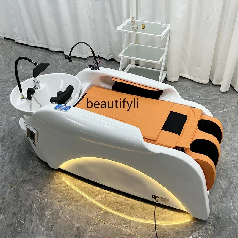 

New Smart Whole Body Massage Shampoo Bed Barber Shop Head Treatment Water Circulation Integrated Bed