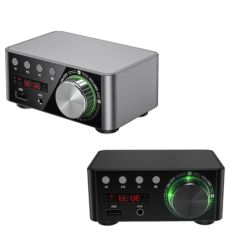 Mini Audio Hifi Bluetooth 5.0 Power Class D Amplifier Tpa3116 Digital Amp 50Wx2 Home Audio Car Marine USB/AUX IN