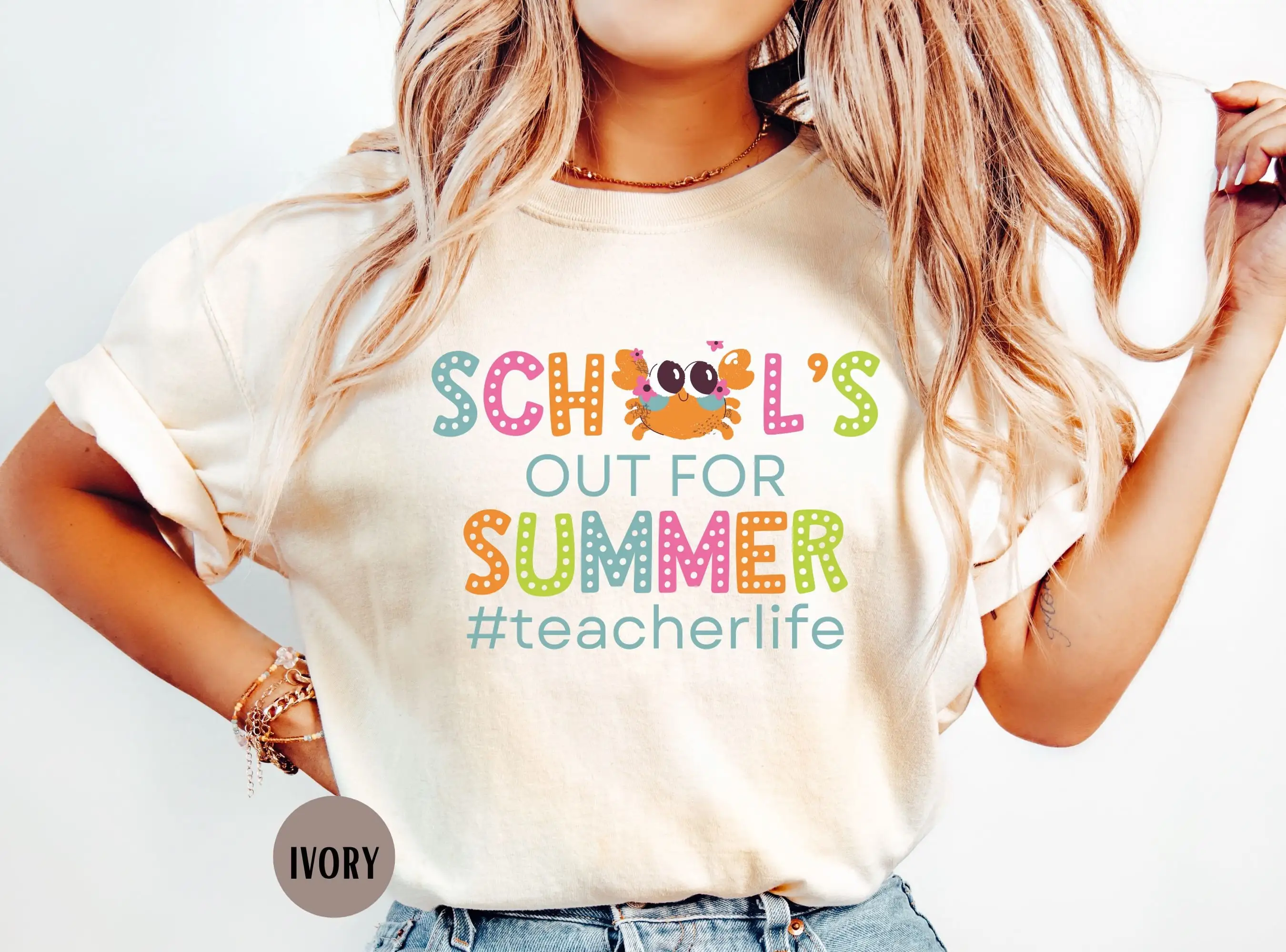 Teacher Summer Break T Shirt Prek Sped Second Grade Retro Life