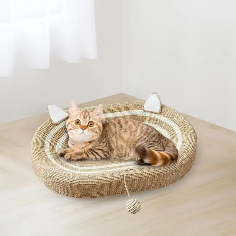 INS Cat Ears Scratching Board Large Household Pet Furniture Cat And Dog Sleeping Bed Wear Resistant Items Pet Toys Pet Supplies