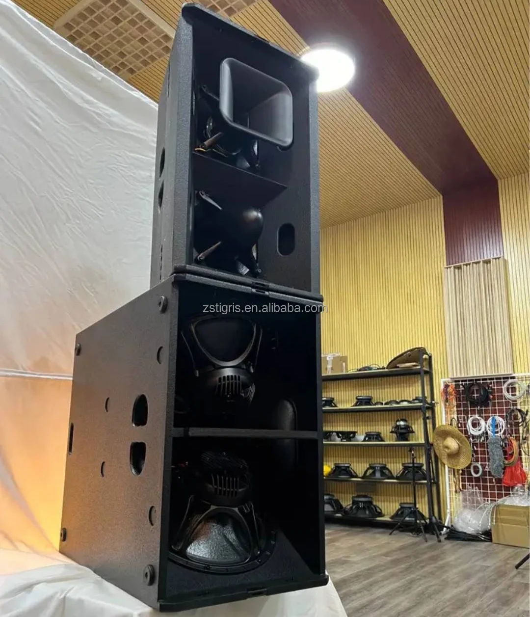 T24N Hot Professional Speaker 1400W Dual 12'' Powerful Stage Dj pa System Audio Active/Passive Stage Speakers