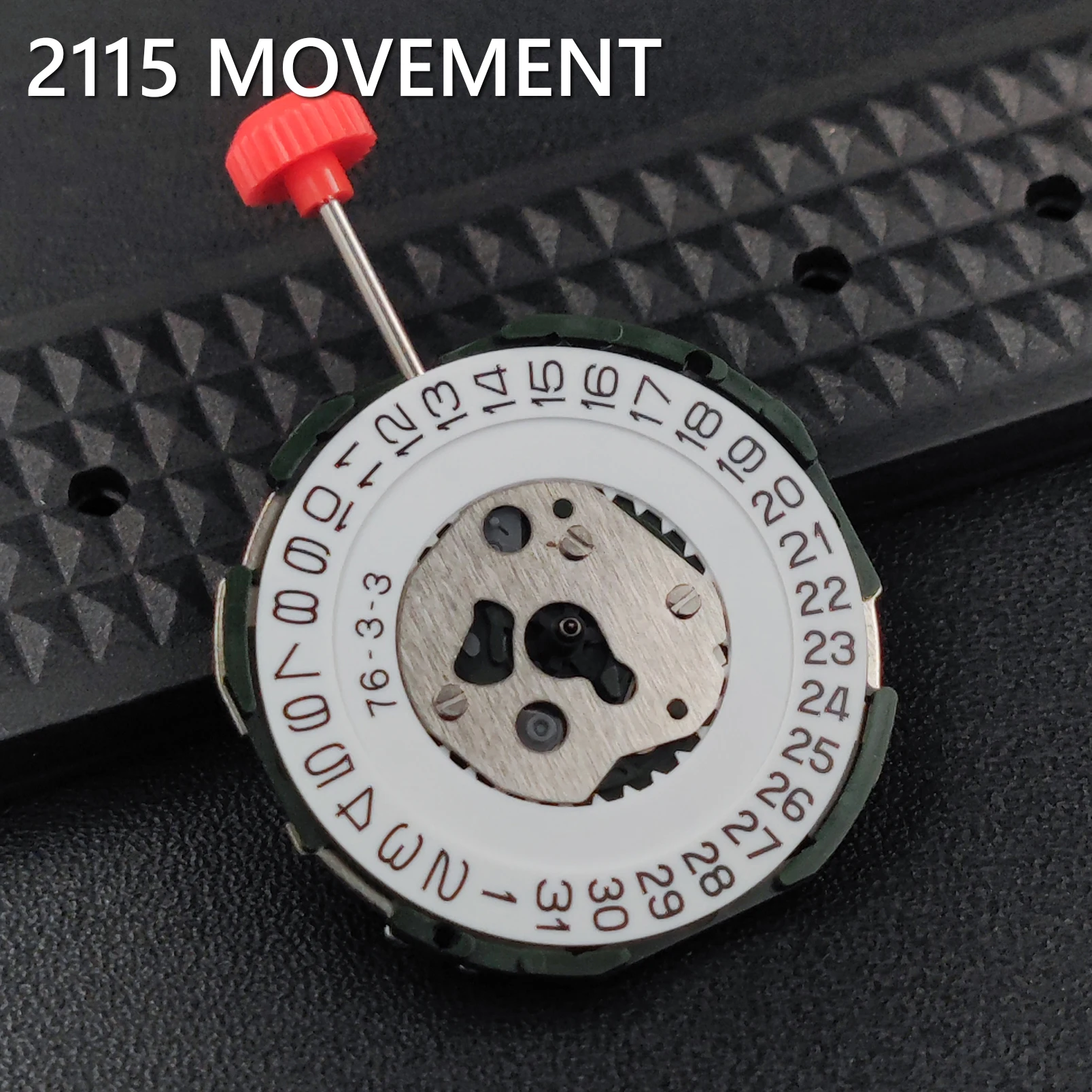 Movimiento de cuarzo Miyota japonés 2115 con batería, mecanismo de reloj de cuarzo estándar de 3 manecillas/agujas, rueda de fecha única, movimiento 2115