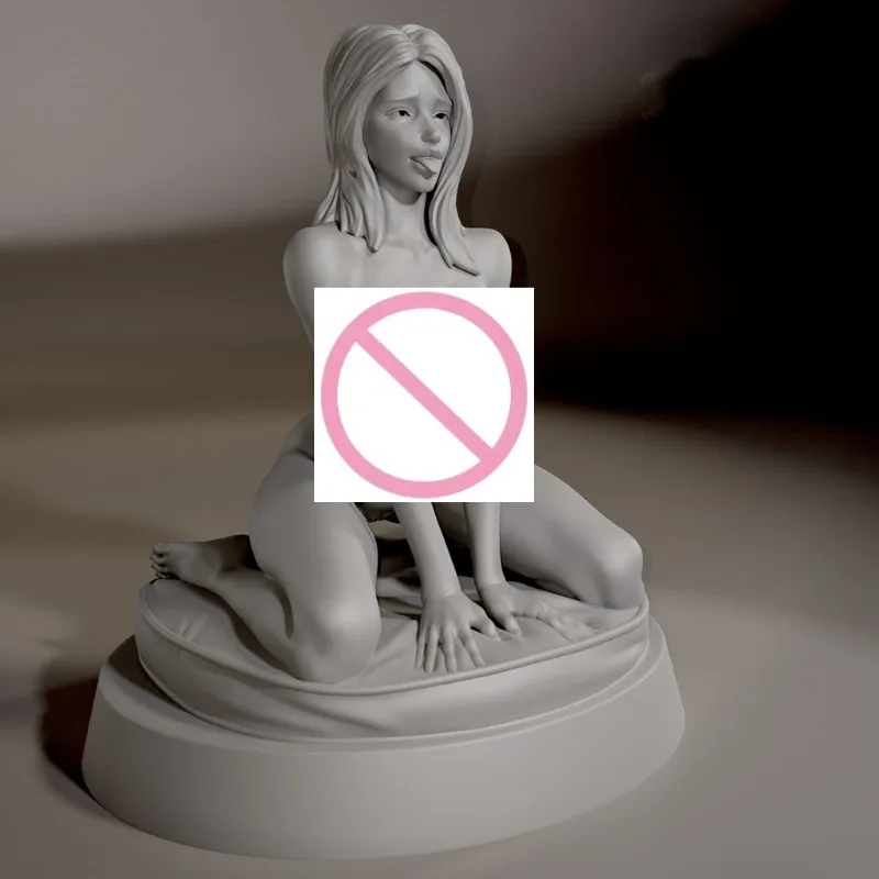 

Масштаб 1/24, фигурка из смолы в сборе, набор моделей, Миниатюрная игрушка на коленях, Женская разборная и Неокрашенная, бесплатная доставка