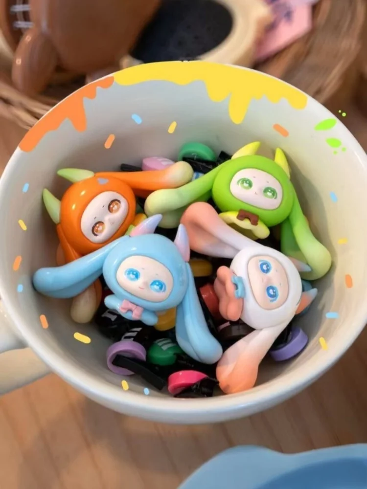 

Samael Bunny Lollipop Series Mini Blind Box Kawaii Cute Mini Figures Figurines In Stock Birthday Gift For Couples Desktop Decor