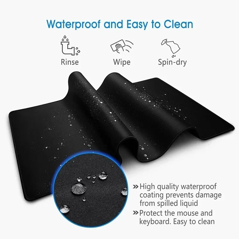 Space Galaxy Mousepad Office Computer Blue Gaming Keyboard Mat Notebook Anti-Slip Locking Edge Desk Pad Soft Rubber Table Mats
