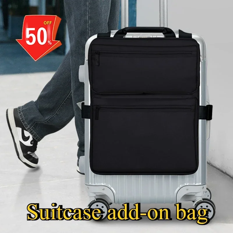 20-inch suitcase, additional bag, large-capacity boarding case, hanging bag, foldable external strap, storage bag, strap bag.