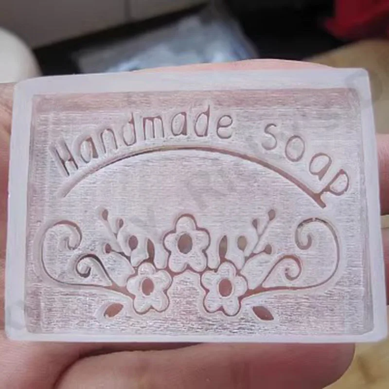 Flower Birds Soap Making Stamp Transparent Natural Acrylic Soap Seal Chapter Personalized Custom Logo Crafts Kits