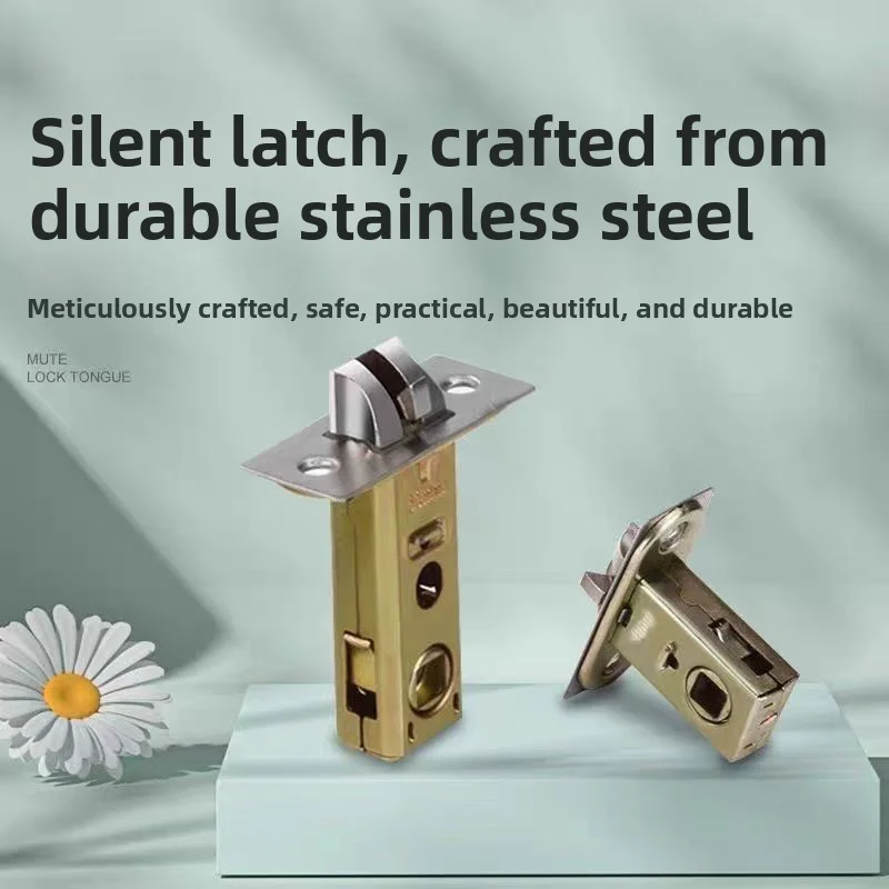 

Металлический корпус замка для ванной комнаты, универсальный корпус замка для спальни, аксессуары для оборудования, за исключением ключей, бесшумный корпус замка с одним язычком