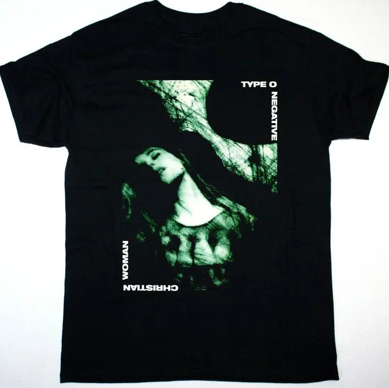 

Vtg Type O Negative Christian Woman Хлопковая черная рубашка унисекс всех размеров
